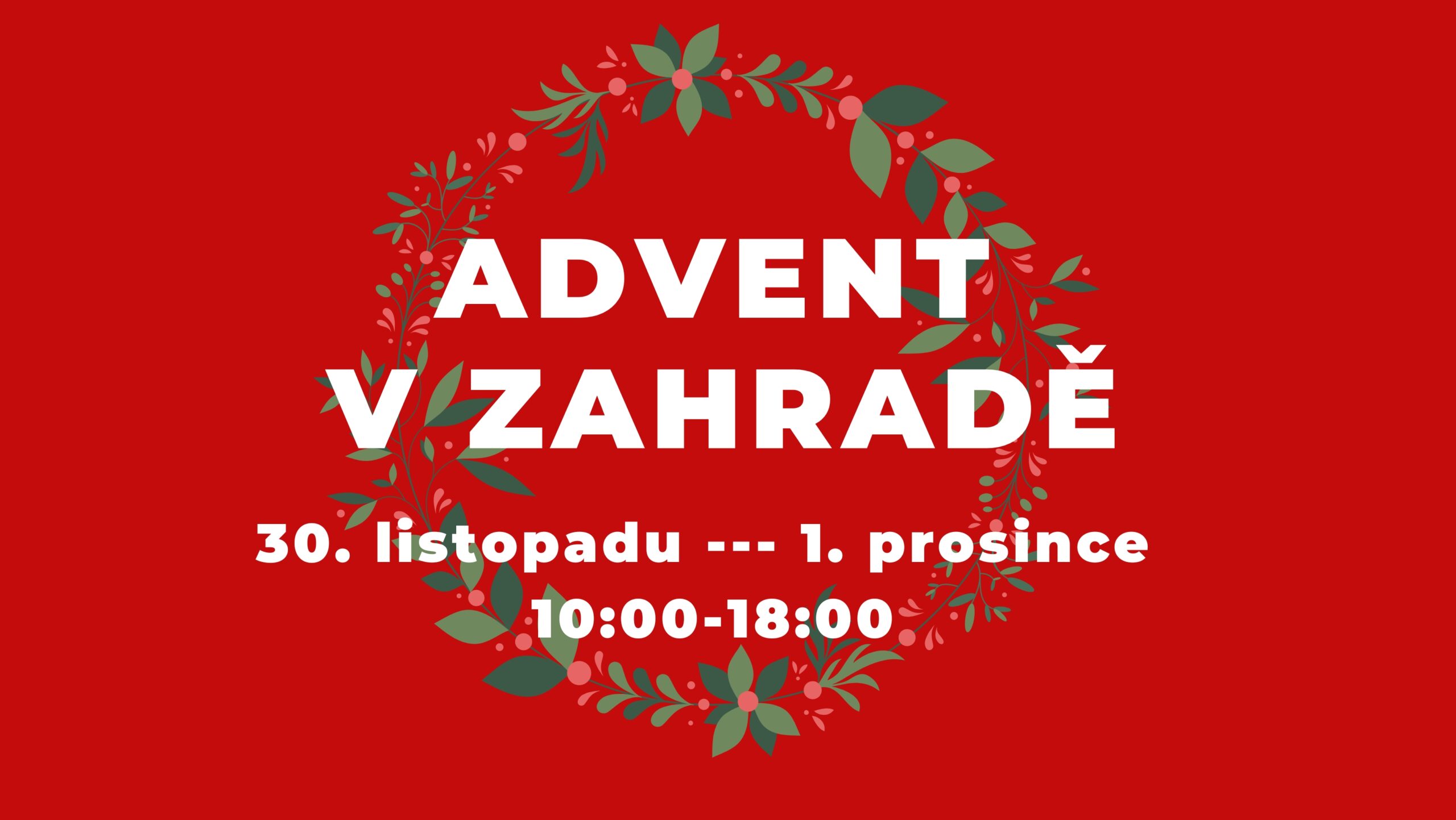 advent v zahradě